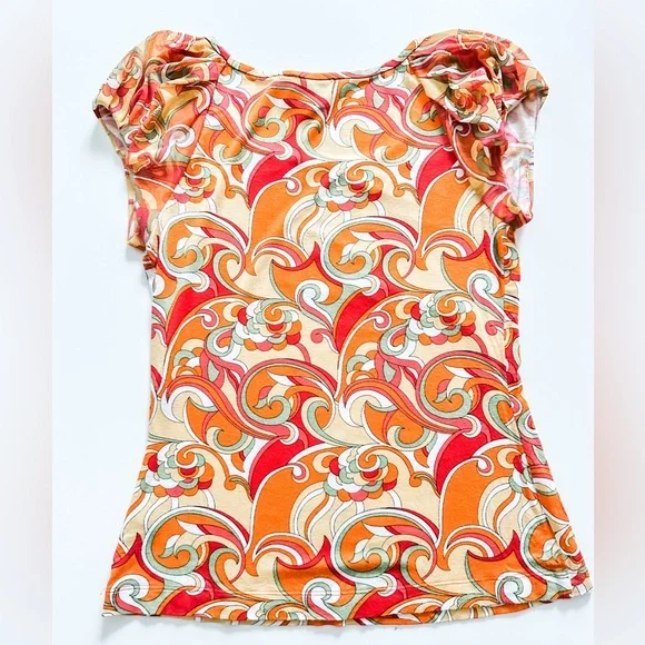 Soca St John Retro print Y2K knit top - Picture 5 of 8